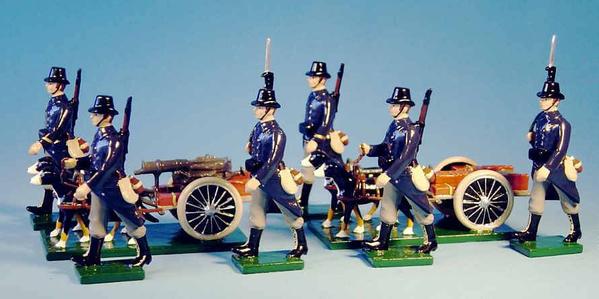 BG123 - Belgian Infantry 1914, Maxime Machine Gun Dog Cart Set by Beau Geste WWI - Piers Christian Toy Soldiers