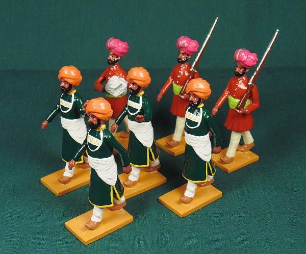 BG407 - Servants and guards of Nabha  for the Delhi Durbar of 1903 from Beau Geste - Piers Christian Toy Soldiers - 1