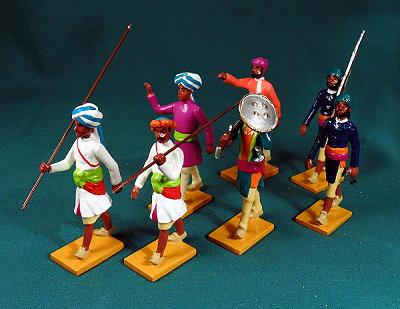BG412 - Escort Guards from Datia (group left). Delhi Durbar 1903 from Beau Geste - Piers Christian Toy Soldiers - 1