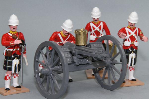 HR2A - Seaforth Highlanders with Gatling Gun from Regal Toy Soldiers. - Piers Christian Toy Soldiers - 1