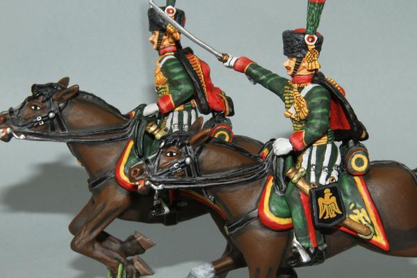 CDC.8 - French Chasseurs A Chevel Trooper from Frontline Napoleonic - Piers Christian Toy Soldiers - 1